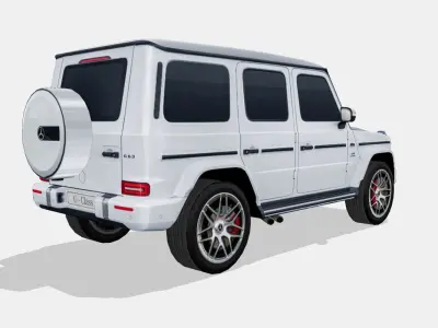 Mercedes-Benz G63 AMG 2019 Low-poly 3D model