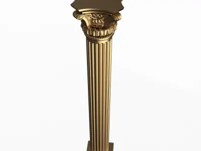 Column Capital 01003 Low-poly 3D model
