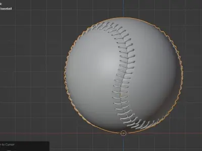 Baseball ball 3D model