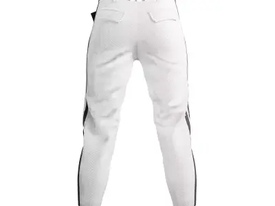 stripe Pants baseball style Free low-poly 3D model