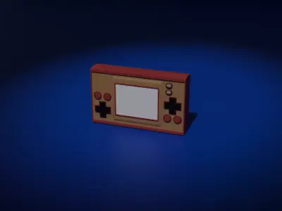 GAME READY PORTABLE GAME CONSOLE Free low-poly 3D model