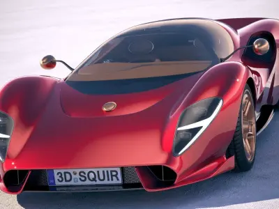 DeTomaso P72 2020 3D model