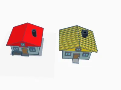 home house Free low-poly 3D model