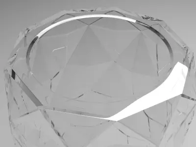 Vase With Diamonded Rhombus 3D model