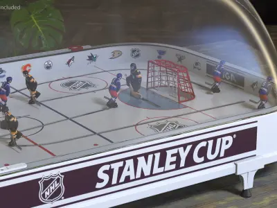 Stiga Stanley Cup Table Hockey with Game Stand Dome 3D model