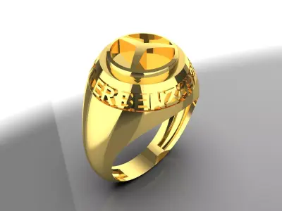 Luxury man ring Mercedes-Benz design model mr0041 3D print model