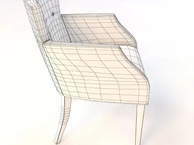 Modern Luxury Occasional Chair 92017 3D model