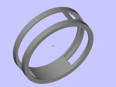 Women s heart ring 3D print model