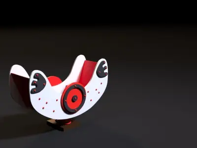 Barkas toy with eyes 3D model