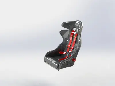 racing seat 3D print model
