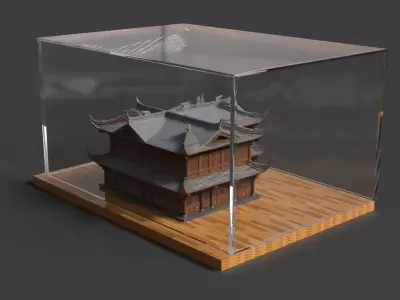 Chinese ancient house Low-poly 3D model buy