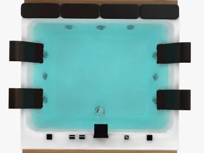 blubleu thais art bath jacuzzi 3D model