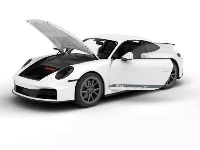 Porsche 911 Carrera T 2025 HQ 3d model 3D model