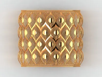 Golden Canopy Cuff 62MM-60gm 3D print model