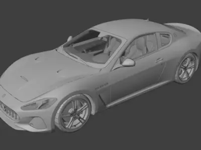 maserati granturismo 3D model from CGTrader