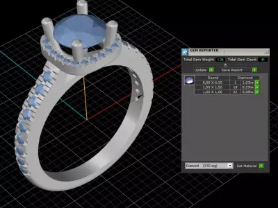 ring woman  3D print model 96
