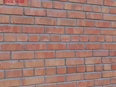 Ultra realistic Brick wall Scan 3D model