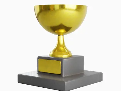 Trophy Cup 01 Low-poly 3D model