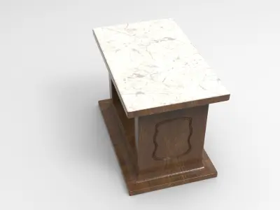 Pio Side Table Low-poly 3D model