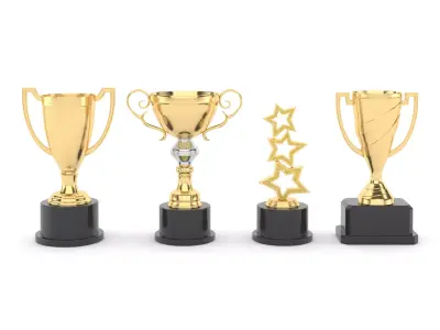Cups Trophy 3D model 15