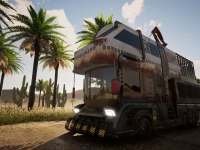 Road Monster House Low-poly 3D model