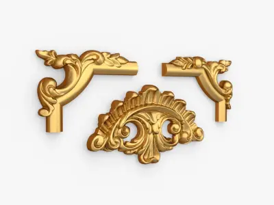 Classic decor ornament 288 3D model purchase
