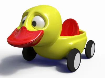 Duck car 3D model