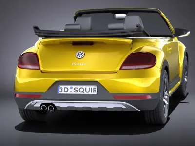 Volkswagen Beetle Dune Convertible 2017 VRAY  3D model