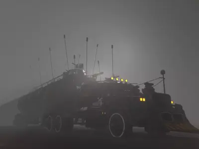 Apocalyptic Big Truck Modular Pack Low-poly 3D model