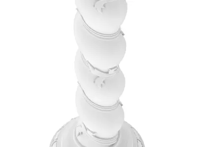 Solomonic Column 3D model