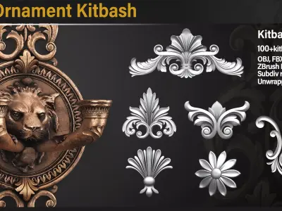 Ornament Kitbash Vol01  3D model