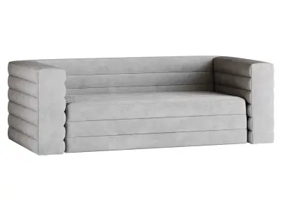 CAMEL VELVET SOFA 3D model