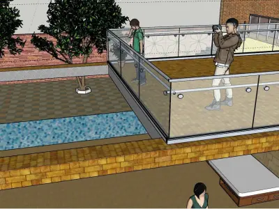 Party Farm House 3D SketchUp model 3D model