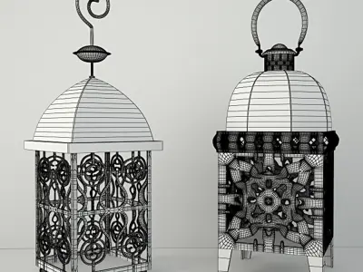 Moroccan Lanterns 3 3D model