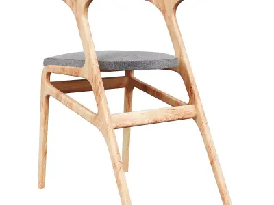 mobilfresno kira chair 3d model Low-poly 3D model