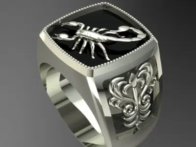 scorpion ring 3D print model