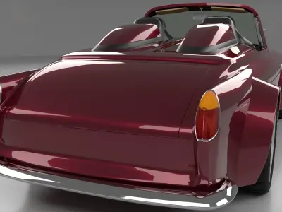 Volkswagen Type 3 cabriolet 3D model