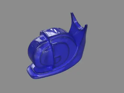 Cobalt Snail 3D model