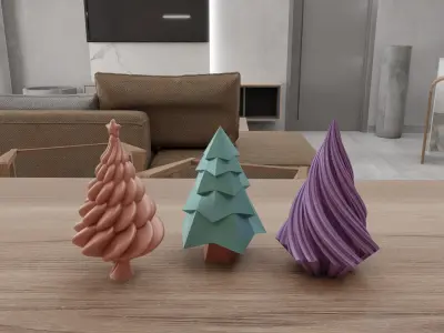 Christmas Tree Pack All-in-One 3D Model Collection