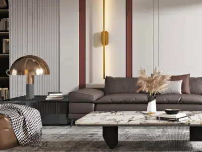 room Modern living 3D model