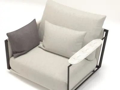 Adam Giorgetti Armchair 3D model