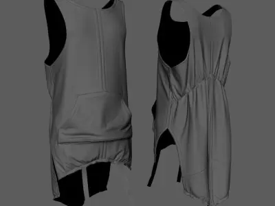 Puffer Tshirt 3D model