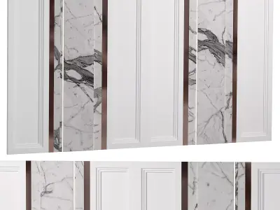 wall panel 3D model 5