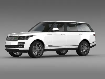Range Rover Autobiography Black LWB L405 3D model