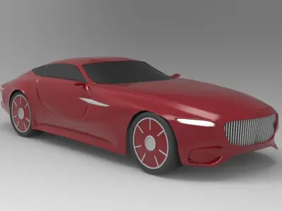 Mercedes Maybach Low Poly Low-poly 3D model