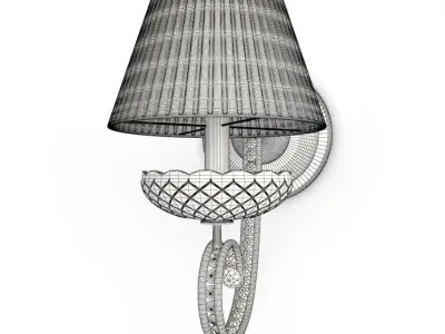 Crystal Wall Lamp Solo 3D model