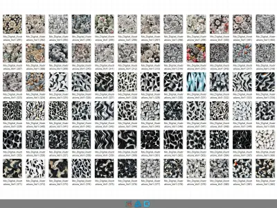 900 Digital illustrations Pattern Collection -Vol1 - 8K Res Texture