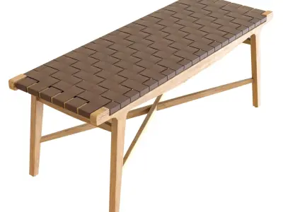 Crate and Barrel - Taj Bench 3D model