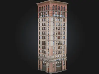 The Tower of Elegance  Graceful Architecture in Vertical Form 3D model