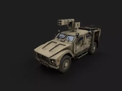 oshkosh matv lowpoly Low-poly 3D model